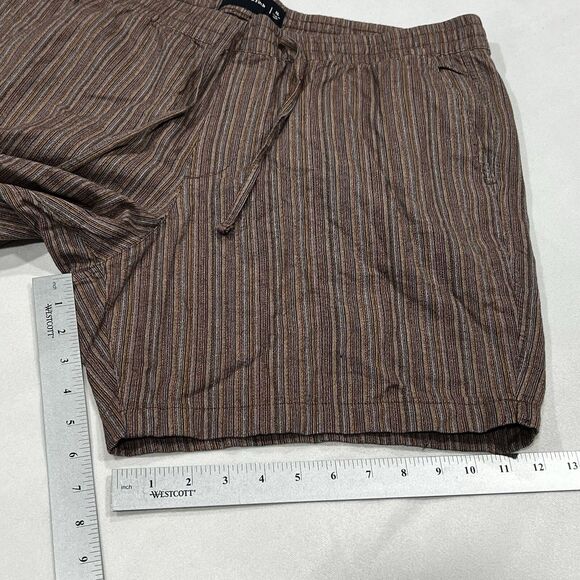 NWT Abercrombie & Fitch Men Multicolored Textured Pull On Shorts Striped Size XL - Picture 10 of 11